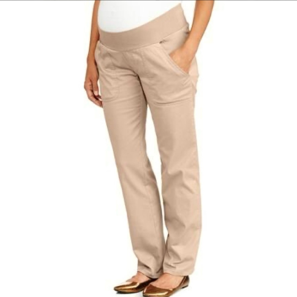 Old Navy Khaki Maternity Pants